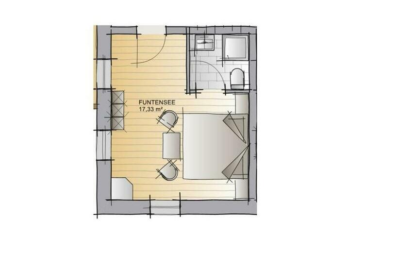 חדר סטנדרט נוף להרים, Gästehaus Siegllehen