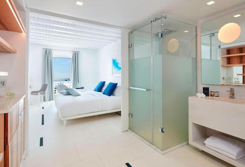 غرفة قياسية ذات إطلالة بانورامية, Myconian Ambassador Relais & Chateaux