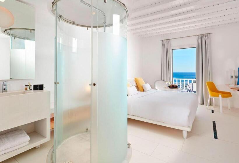 غرفة قياسية ذات إطلالة بانورامية, Myconian Ambassador Relais & Chateaux