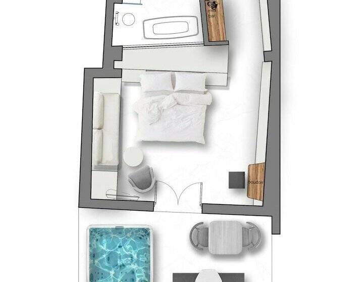 جناح مزود بجاكوزى, Myconian Ambassador Relais & Chateaux