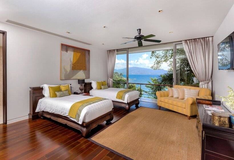 اتاق استاندارد با چشم‌انداز دریا, Trisara Villas & Residences Phuket