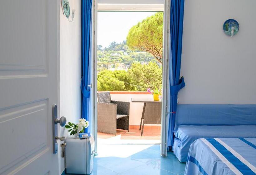 חדר דלוקס עם מרפסת נוף לים, Parco Augusto