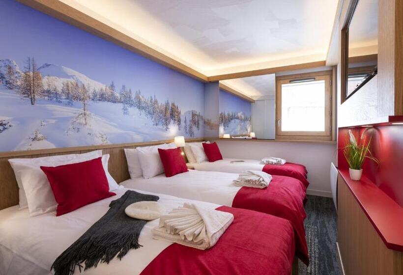 Номер Стандарт Трехместный, Hôtel Club Mmv Plagne 2000