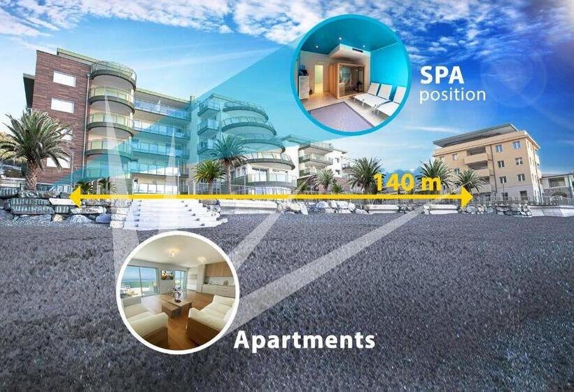 带1个卧室的带海景的公寓, Gli Scogli Luxury Residence