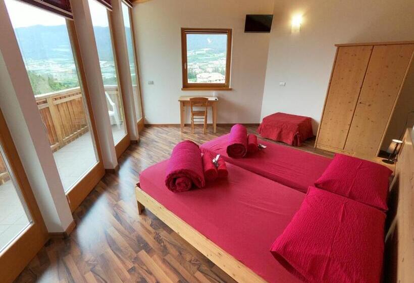 غرفة ديلوكس مزودة بشرفة, Agritur Fiore