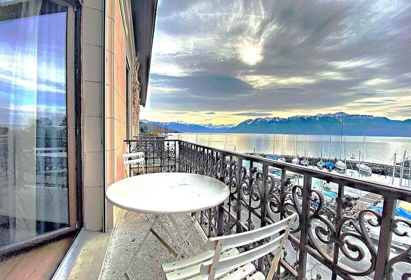 غرفة ديلوكس مطلة على البحيرة, Rivage Hotel Restaurant Lutry