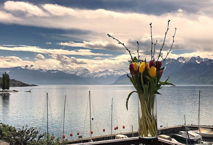 غرفة ديلوكس مطلة على البحيرة, Rivage Hotel Restaurant Lutry