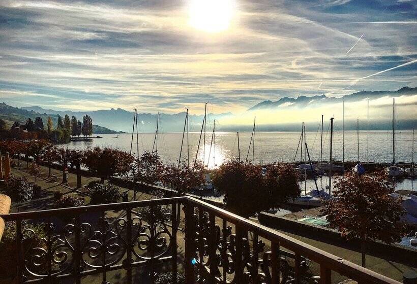 غرفة ديلوكس مطلة على البحيرة, Rivage Hotel Restaurant Lutry