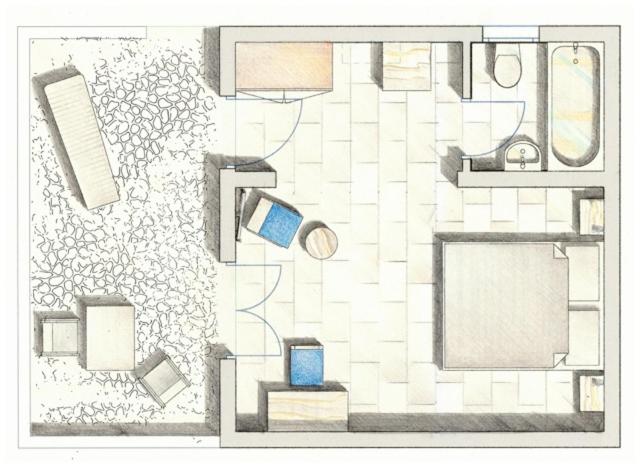 חדר סטנדרט עם טרסה, Aegean