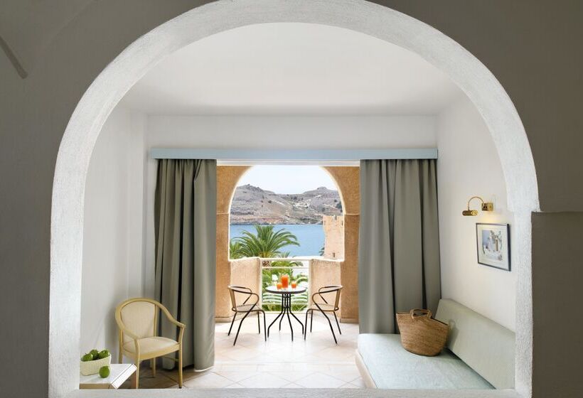 高级房间侧面带海景, Lindos Royal Resort