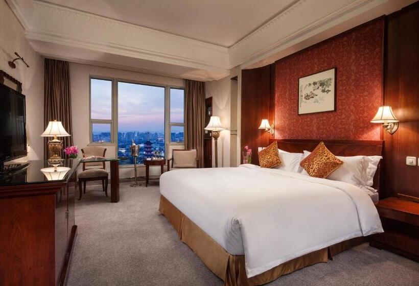 キングサイズベッドのデラックスルーム, Overseas Chinese Hotel Wenzhou