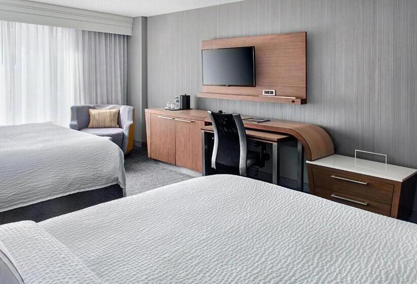 Номер Стандарт 2 Двуспальные Кровати, Courtyard Charlotte City Center