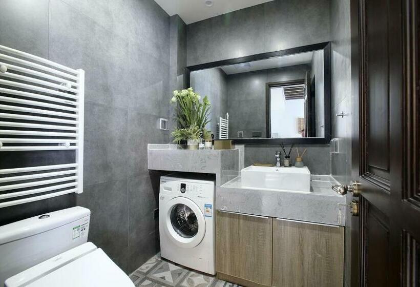 Familiekamer, Shanghai Downtown Hills Boutique Guesthouse   Near Metro Line 7, Exit 3, Changping Road