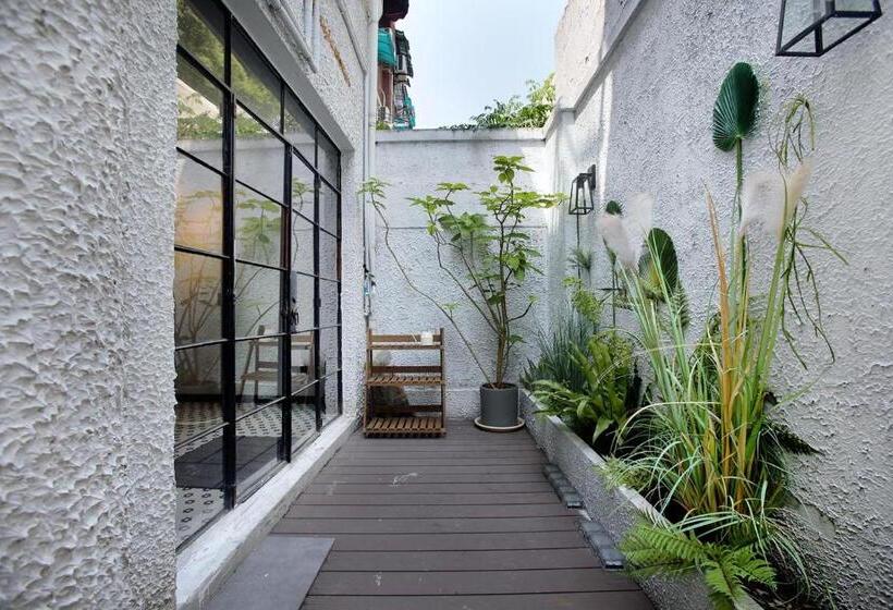 Standaardkamer met Balkon, Shanghai Downtown Hills Boutique Guesthouse   Near Metro Line 7, Exit 3, Changping Road