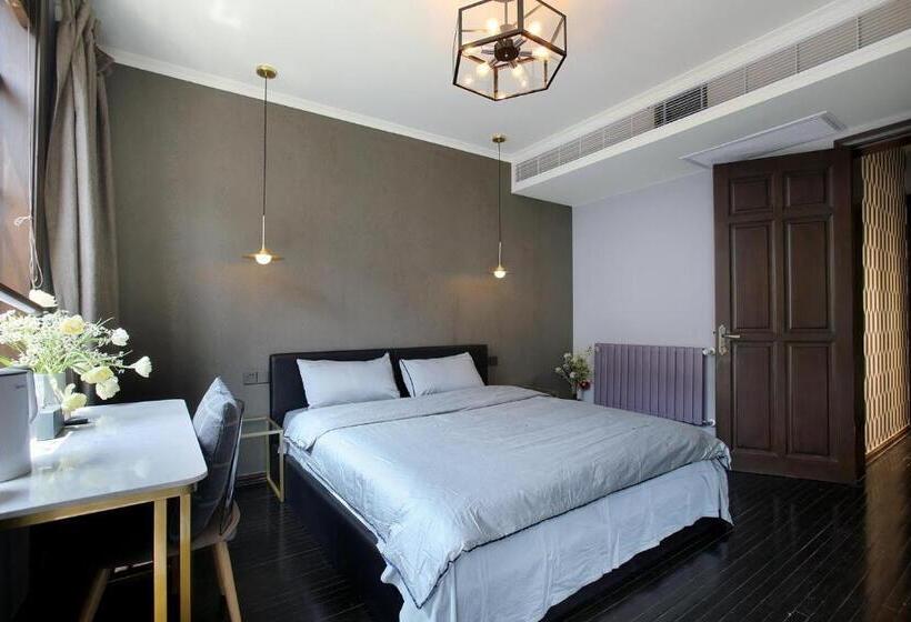 Standaardkamer met Balkon, Shanghai Downtown Hills Boutique Guesthouse   Near Metro Line 7, Exit 3, Changping Road