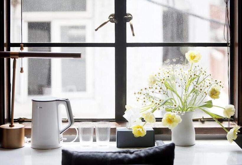 Standaardkamer met Balkon, Shanghai Downtown Hills Boutique Guesthouse   Near Metro Line 7, Exit 3, Changping Road