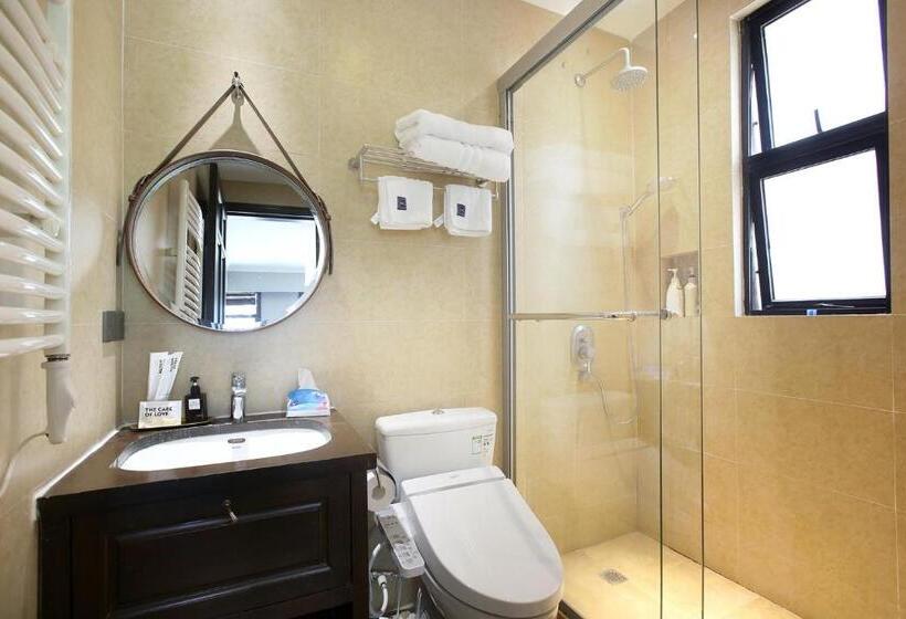 스탠다드 룸 가든 전망, Shanghai Downtown Hills Boutique Guesthouse   Near Metro Line 7, Exit 3, Changping Road