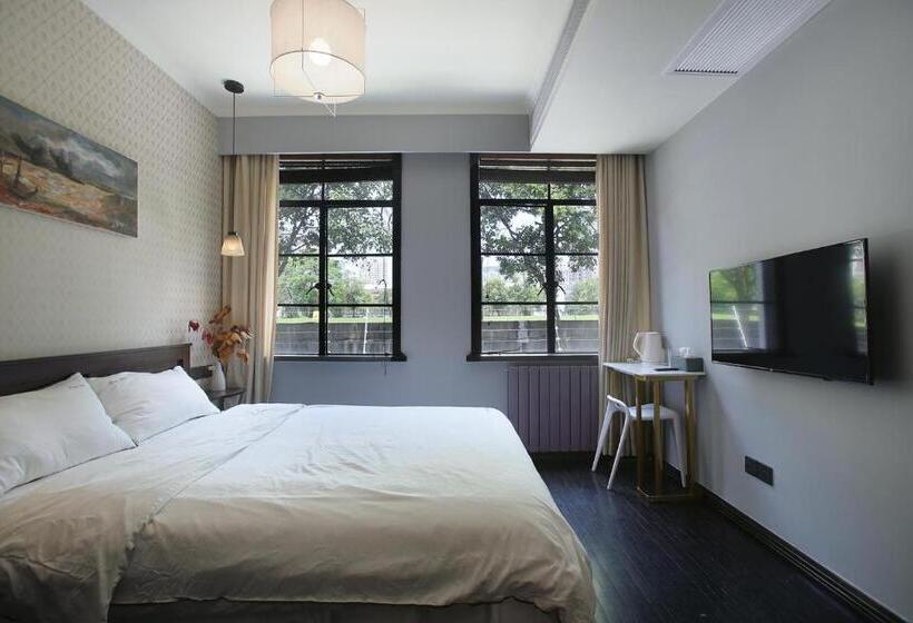 Standaardkamer met Uitzicht op de Tuin, Shanghai Downtown Hills Boutique Guesthouse   Near Metro Line 7, Exit 3, Changping Road
