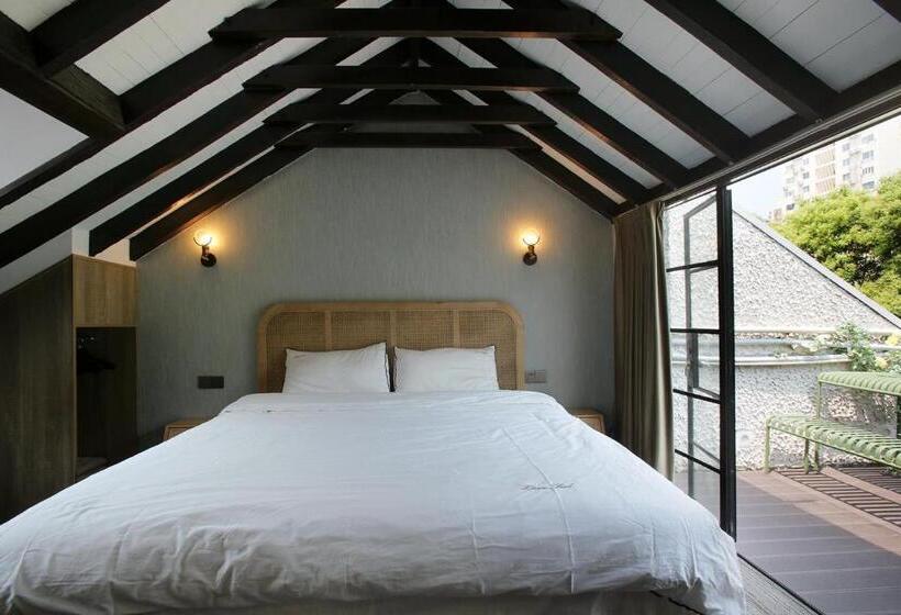 Familiekamer, Shanghai Downtown Hills Boutique Guesthouse   Near Metro Line 7, Exit 3, Changping Road