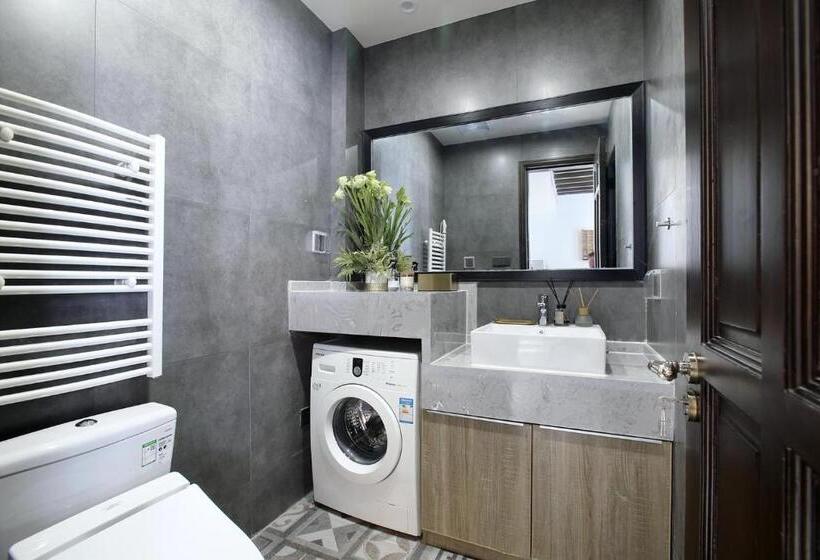 스탠다드 룸 가든 전망, Shanghai Downtown Hills Boutique Guesthouse   Near Metro Line 7, Exit 3, Changping Road