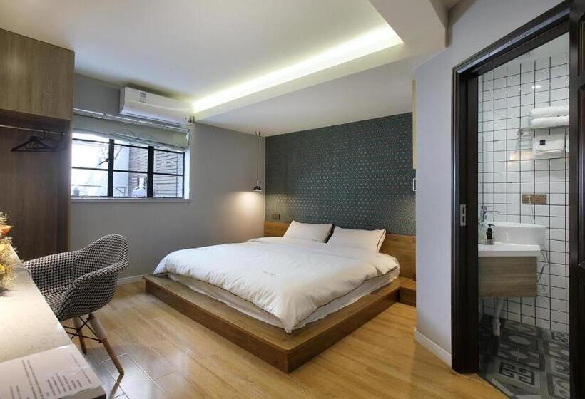 Standaardkamer aan de Binnenplaats, Shanghai Downtown Hills Boutique Guesthouse   Near Metro Line 7, Exit 3, Changping Road