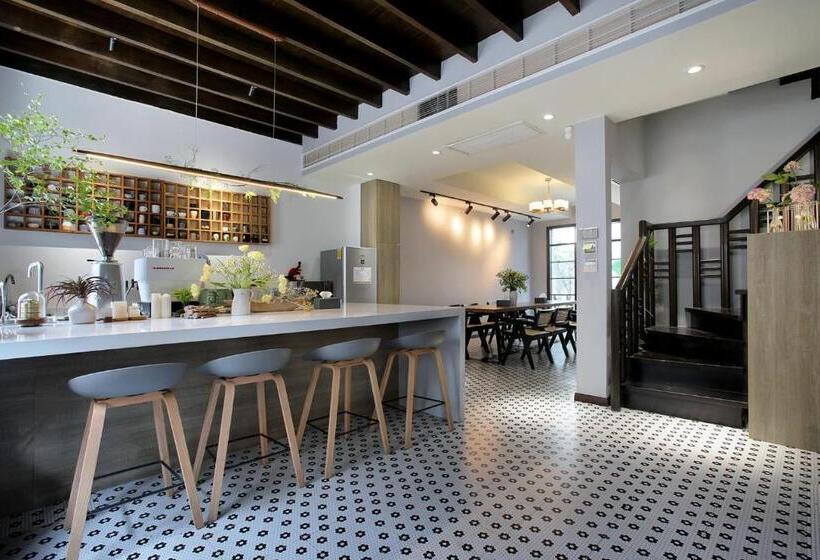 스탠다드 내측 룸, Shanghai Downtown Hills Boutique Guesthouse   Near Metro Line 7, Exit 3, Changping Road