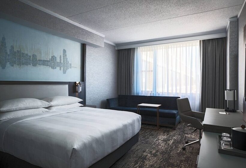 Quarto standart cama de casal, Courtyard By Marriott Chicago At Medical District Uic