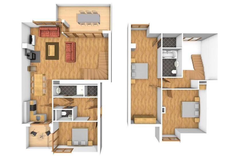 带3个卧室的公寓, Apart Holidays Marina Walensee