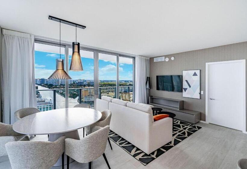 침실 2개 스위트, Hyde Beach House Hollywood Private Suites