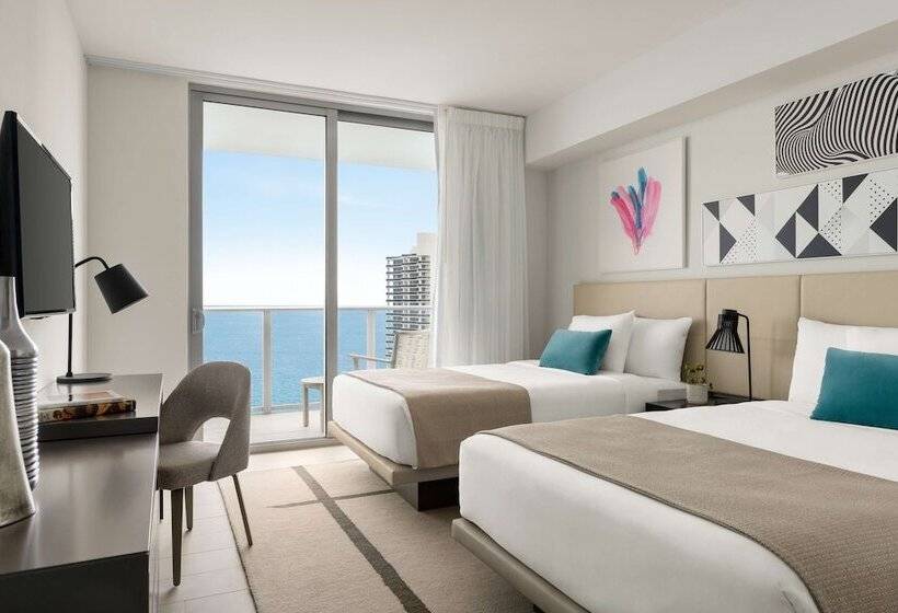 2침실 펜트하우스 아파트, Hyde Beach House Hollywood Private Suites