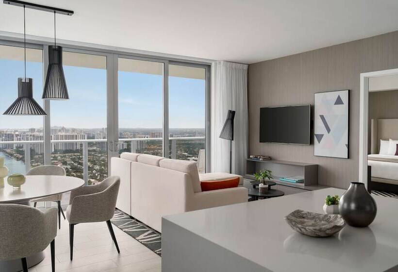 2침실 펜트하우스 아파트, Hyde Beach House Hollywood Private Suites