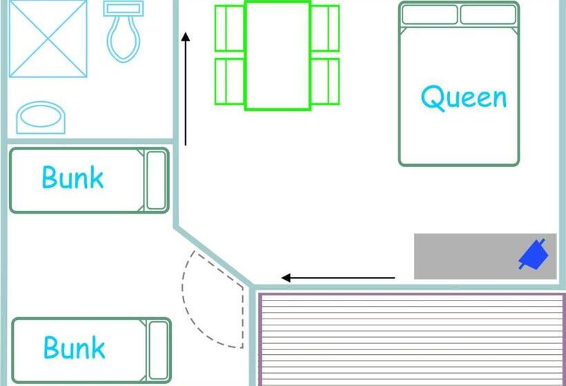 חדר משפתחתי סופריור, Timaru Top 10 Holiday Park