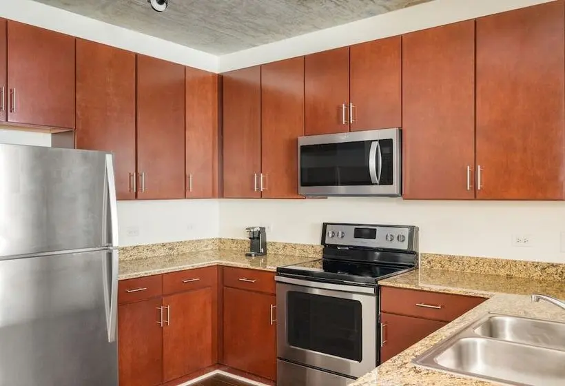 آپارتمان اجرایی 1 خوابه, Kasa South Loop Chicago