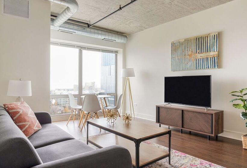 آپارتمان اجرایی 1 خوابه, Kasa South Loop Chicago