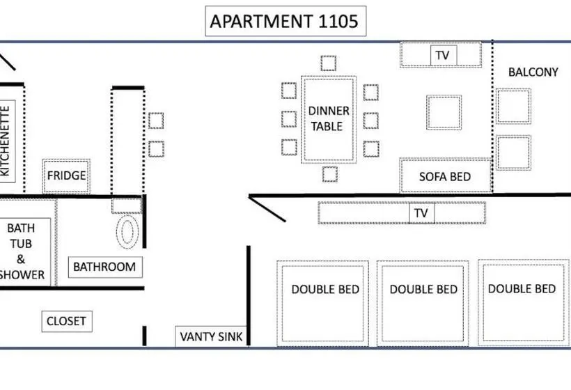 آپارتمان 1 خوابه با چشم‌انداز باغ, Condo In Ocean Front Resort