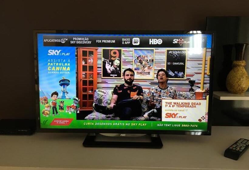 1베드룸 아파트 1층, Flor Que Ri   Flats Mobiliados Na Melhor Localização