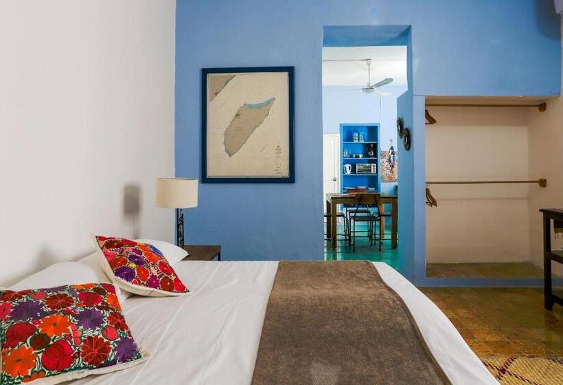 Апартаменты 1 Спальня Нижний Этаж, Casa Del Solar Centro Cozumel Wifi Gratuito Fibra óptica 200 Mbps