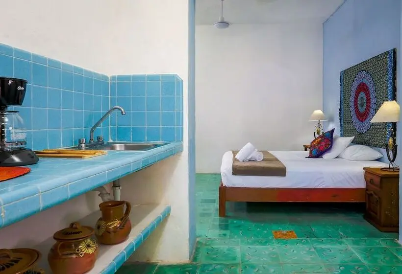 استودیو خانوادگی, Casa Del Solar Centro Cozumel   Wifi Gratuito Fibra óptica 200 Mbps