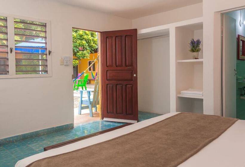 Стандартный Номер Кровать Кинг, Casa Del Solar Centro Cozumel Wifi Gratuito Fibra óptica 200 Mbps