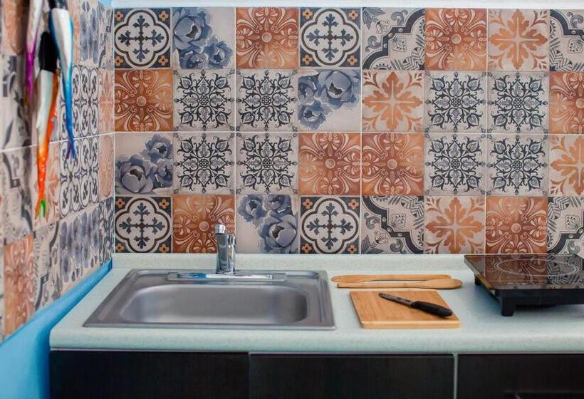 Апартаменты 1 Спальня Нижний Этаж, Casa Del Solar Centro Cozumel Wifi Gratuito Fibra óptica 200 Mbps