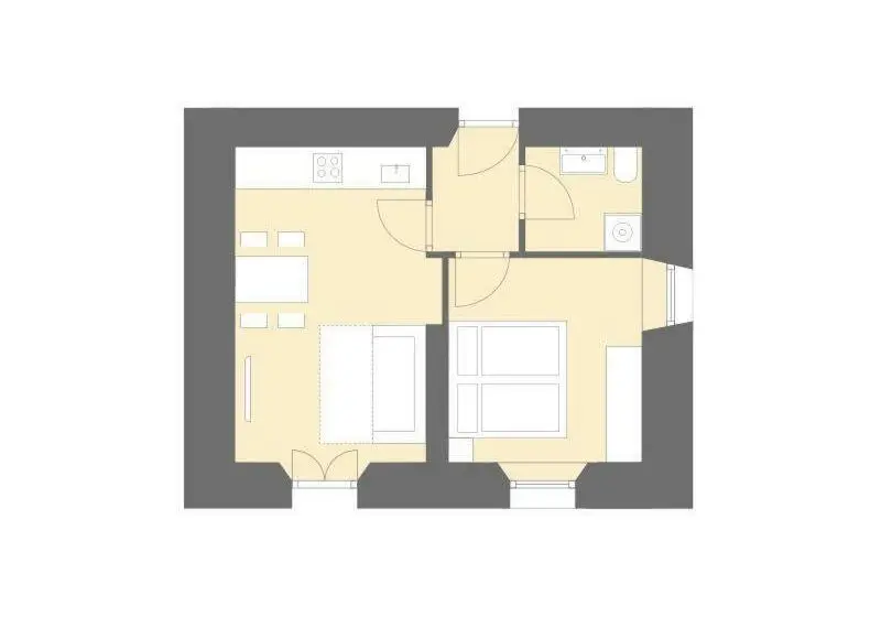 آپارتمان 1 خوابه, Residence Traube
