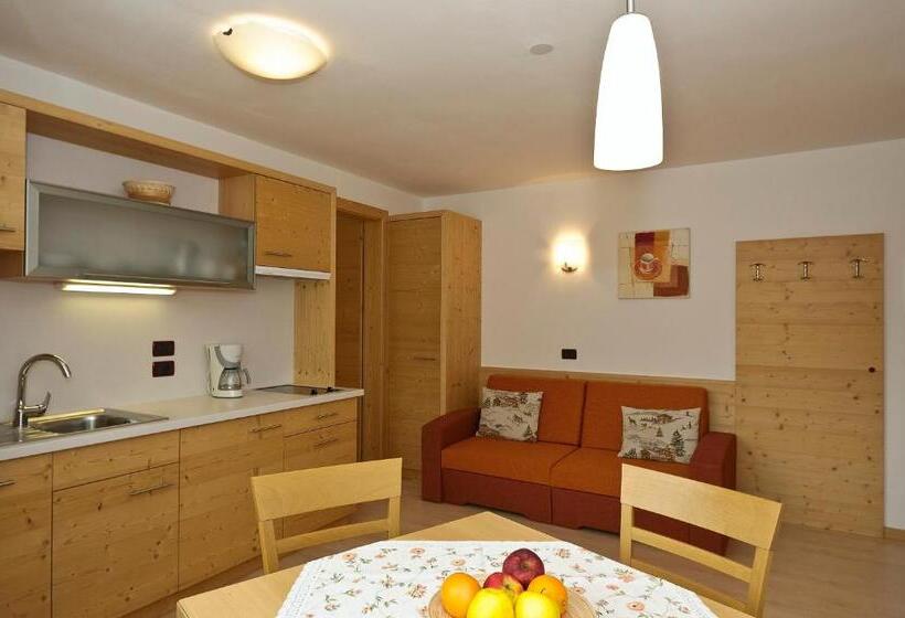 Апартаменты 1 Спальня, Residence Ciasa Mirasas
