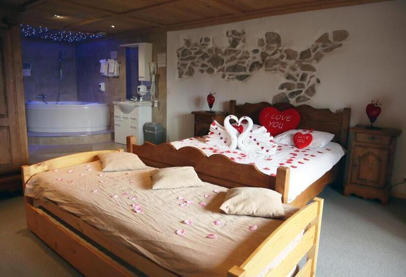 חדר דלוקס עם נוף להרים, Gruyère Rooms