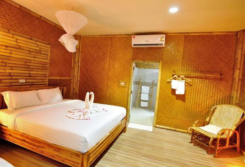 キングサイズベッドのスタンダードルーム, Mek Kiri Riverkwai Resort Sha