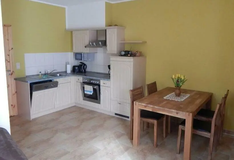 テラス付き1ベッドルームアパートメント, Pension + Apartments Tor Zum Spreewald