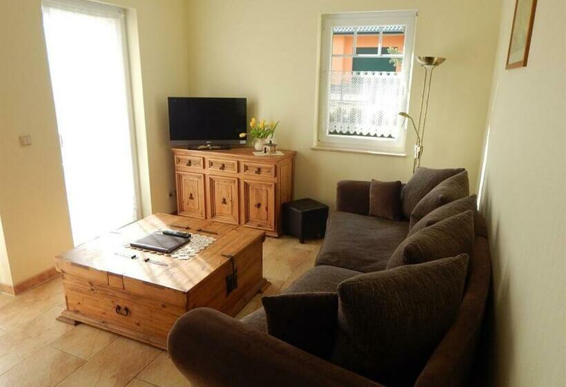 テラス付き1ベッドルームアパートメント, Pension + Apartments Tor Zum Spreewald