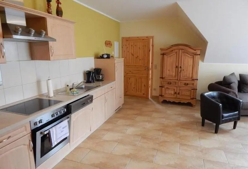 バルコニー付き1ベッドルームアパートメント, Pension + Apartments Tor Zum Spreewald