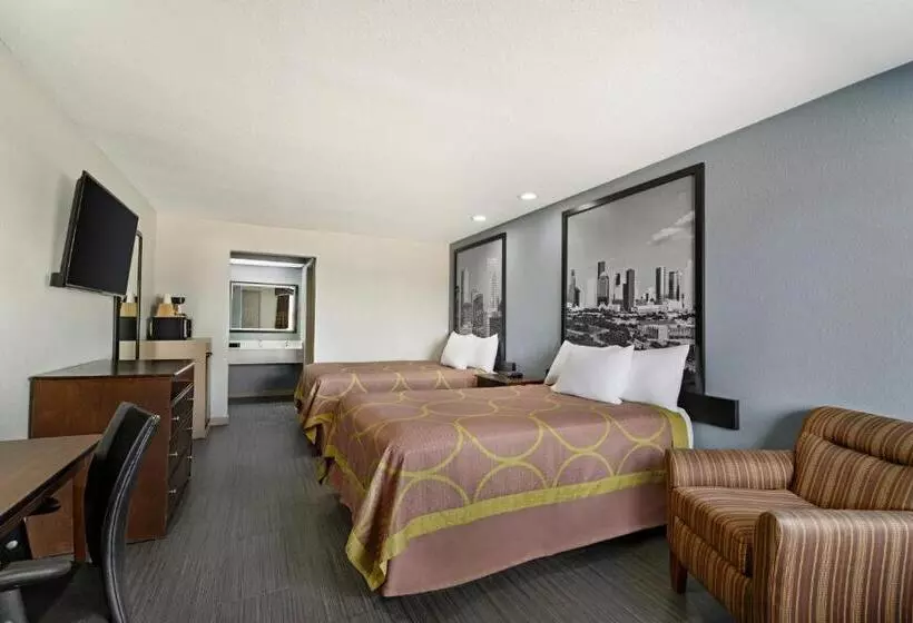 ２ダブルベッドのスタンダードルーム, Super 8 By Wyndham Houston/downtown/i 610