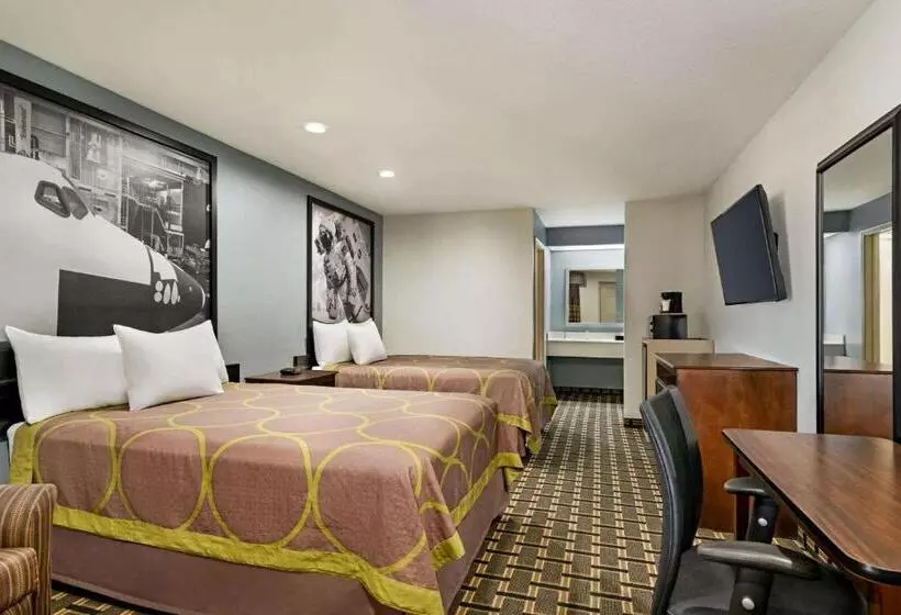 ２ダブルベッドのスタンダードルーム, Super 8 By Wyndham Houston/downtown/i 610