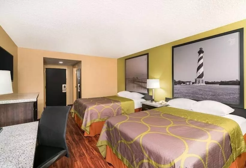 اتاق استاندارد با 2 تخت دوبل, Super 8 By Wyndham Raleigh North East